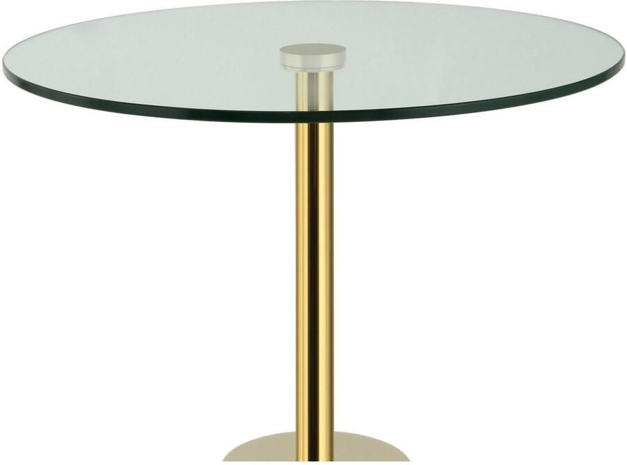 Kayoom Bijzettafel Lana 125 robuust glasblad basis in marmerlook robust onderhoudsvriendelijk van hoge kwaliteit geschikt voor buiten en binnen (1 stuk) - Foto 3