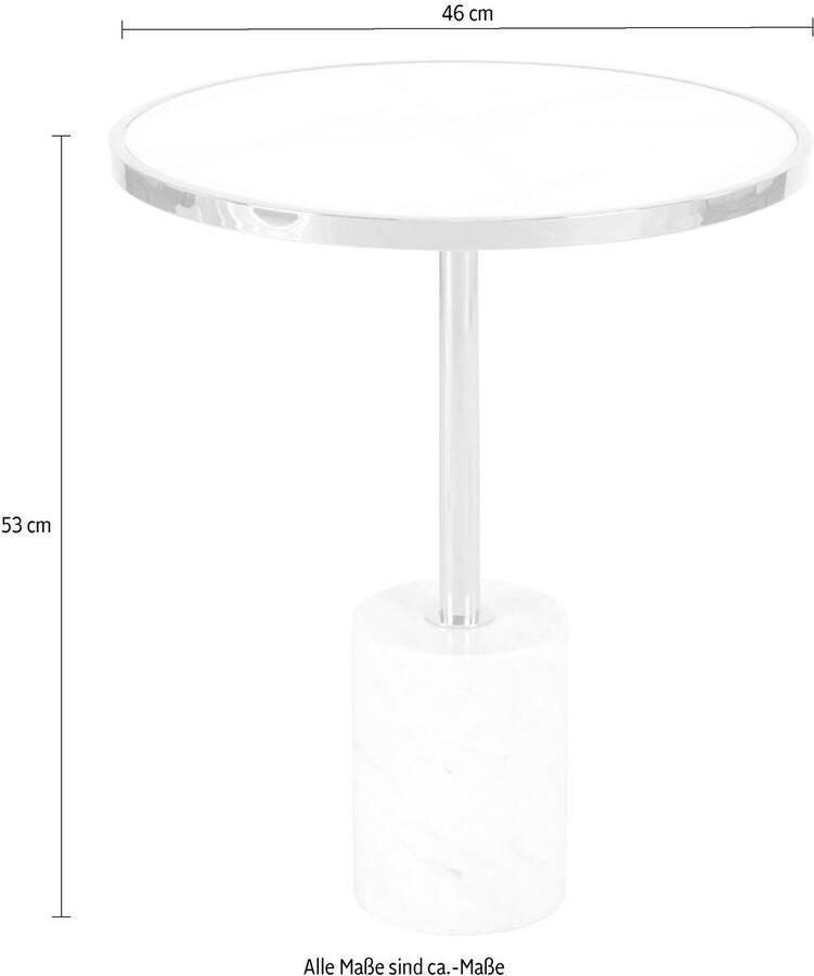Kayoom Bijzettafel Lana 525 luxueuze bijzettafel glamour-look edel metalen frame (1 stuk)