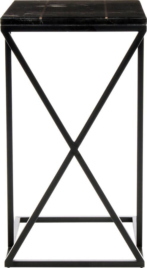 Kayoom Bijzettafel Louis 125 design-tafel met stijl marmer tafelblad Marmeren tafelblad detailrijk robuust frame tijdloos (1 stuk) - Foto 1