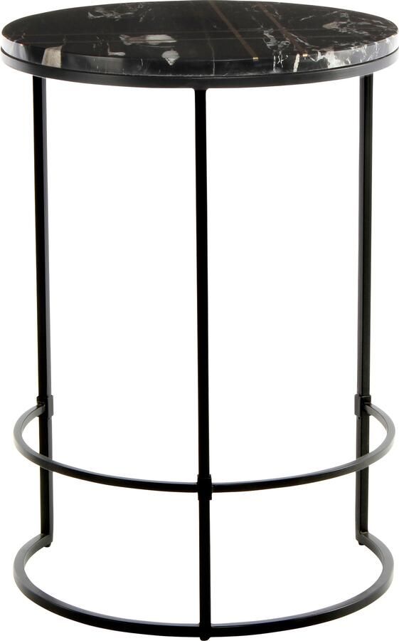 Kayoom Bijzettafel Louis 225 design-tafel met stijl marmeren tafelblad Marmeren tafelblad detailrijk robuust frame tijdloos (1 stuk)