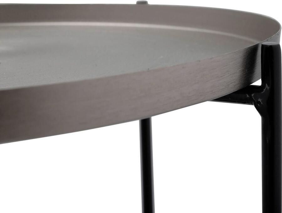 Kayoom Bijzettafel Louisa 125 bijzettafel van metaal en marmer aantrekkelijk ontwerp Decoratief edele marmeren plaat en metalen dienblad stijlvol ontwerp (1 stuk) - Foto 7