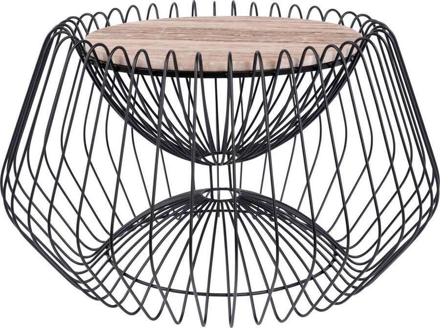 Kayoom Bijzettafel Malibu 325 bijzettafel met luxe marmeren blad ø marmeren blad: 37 cm trendy metalen design onderhoudsvriendelijk (1 stuk) - Foto 3