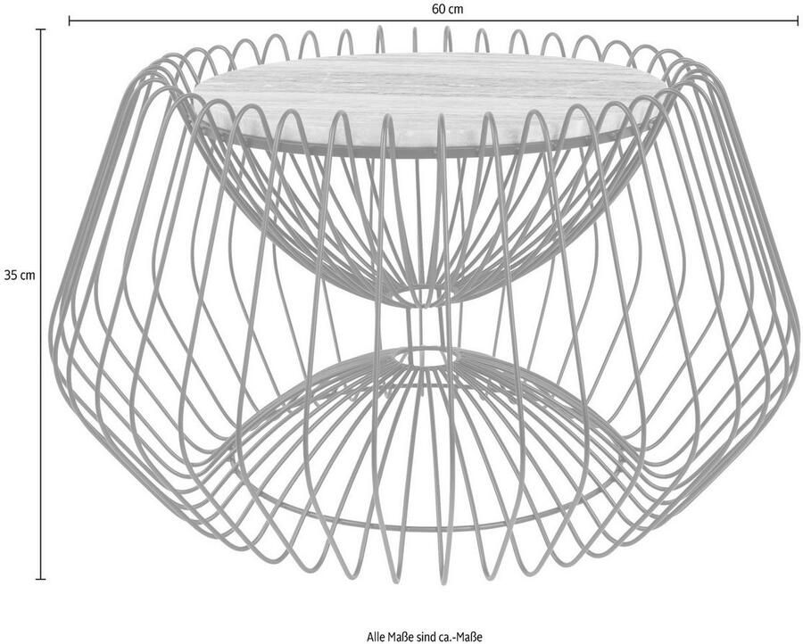 Kayoom Bijzettafel Malibu 325 bijzettafel met luxe marmeren blad ø marmeren blad: 37 cm trendy metalen design onderhoudsvriendelijk (1 stuk)