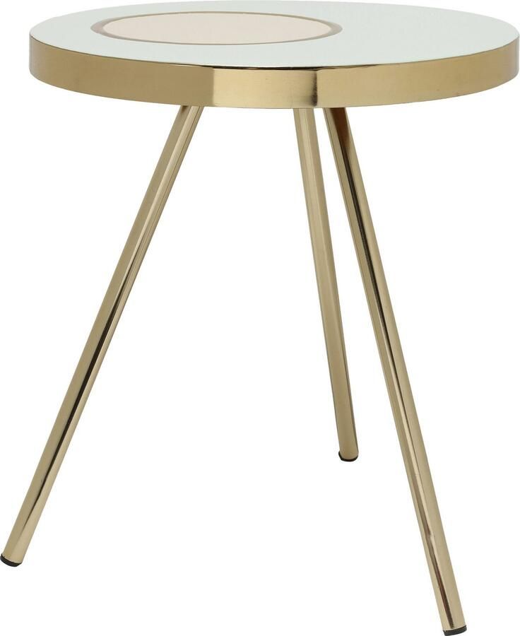 Kayoom Bijzettafel Morrison 2025 bijzettafel van ijzer Handwerk gelakte tafel met metaleffecten op 3 poten (1 stuk) - Foto 2