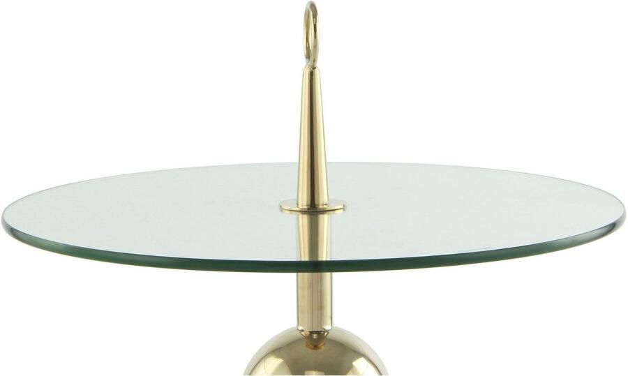 Kayoom Bijzettafel Ontario 325 ronde glasplaat van veiligheidsglas 100% roestvrij staal (1 stuk) - Foto 6