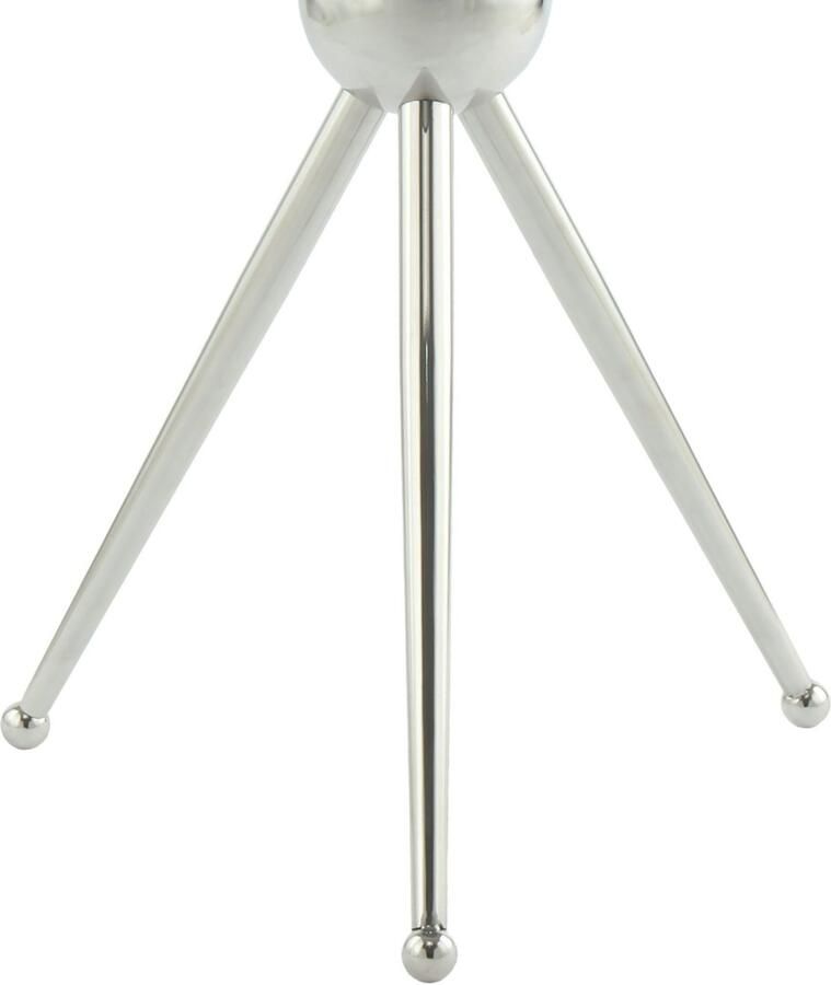 Kayoom Bijzettafel Ontario 325 ronde glasplaat van veiligheidsglas 100% roestvrij staal (1 stuk) - Foto 1