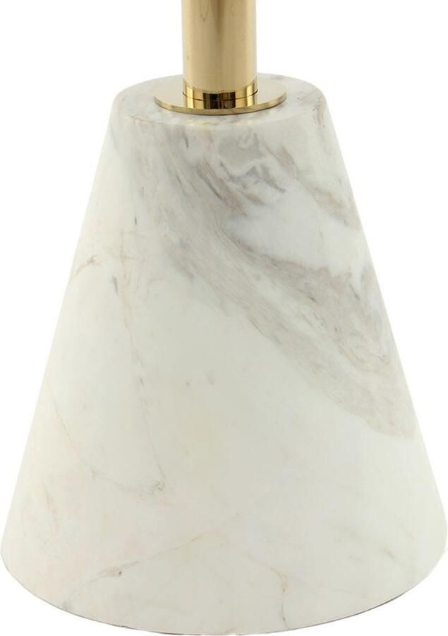 Kayoom Bijzettafel Oscar 125 luxe gemarmerde glasplaat opvallend frame stabiele marmeren voet gemarmerde glazen plaat (1 stuk) - Foto 3