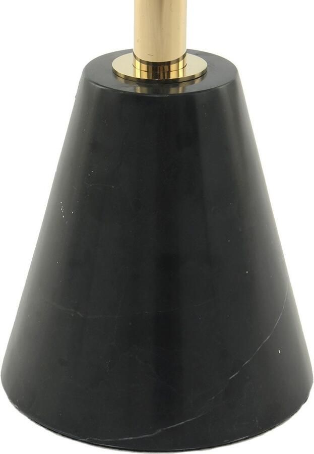 Kayoom Bijzettafel Oscar 125 luxe gemarmerde glasplaat opvallend frame stabiele marmeren voet gemarmerde glazen plaat (1 stuk) - Foto 4