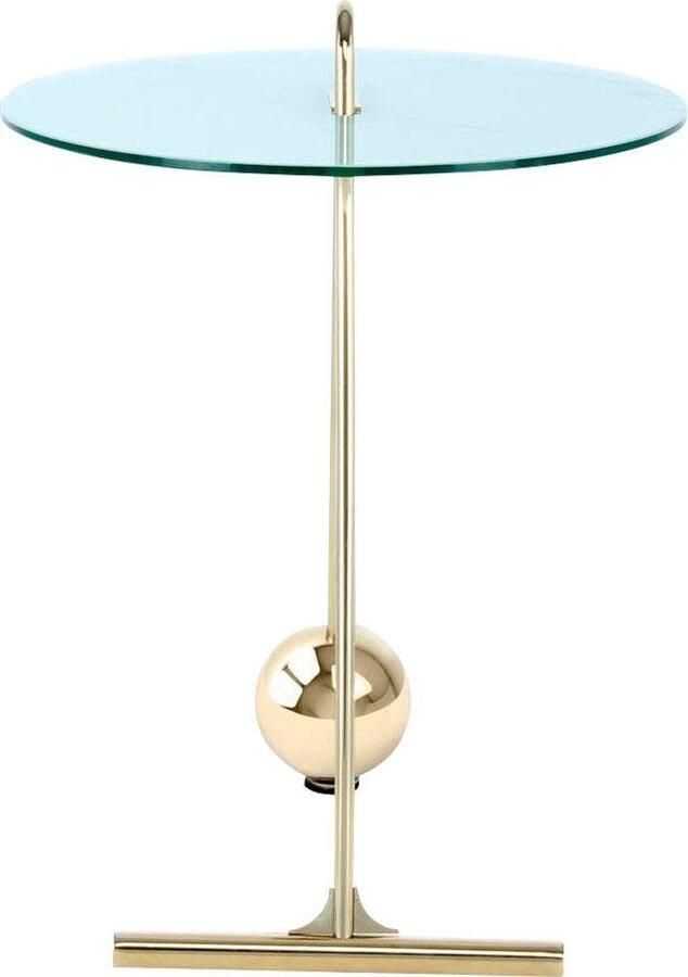 Kayoom Bijzettafel Pendulum 525 met ronde tafelblad Marmerlook frame in pendule design praktisch draagbaar (1 stuk) - Foto 5