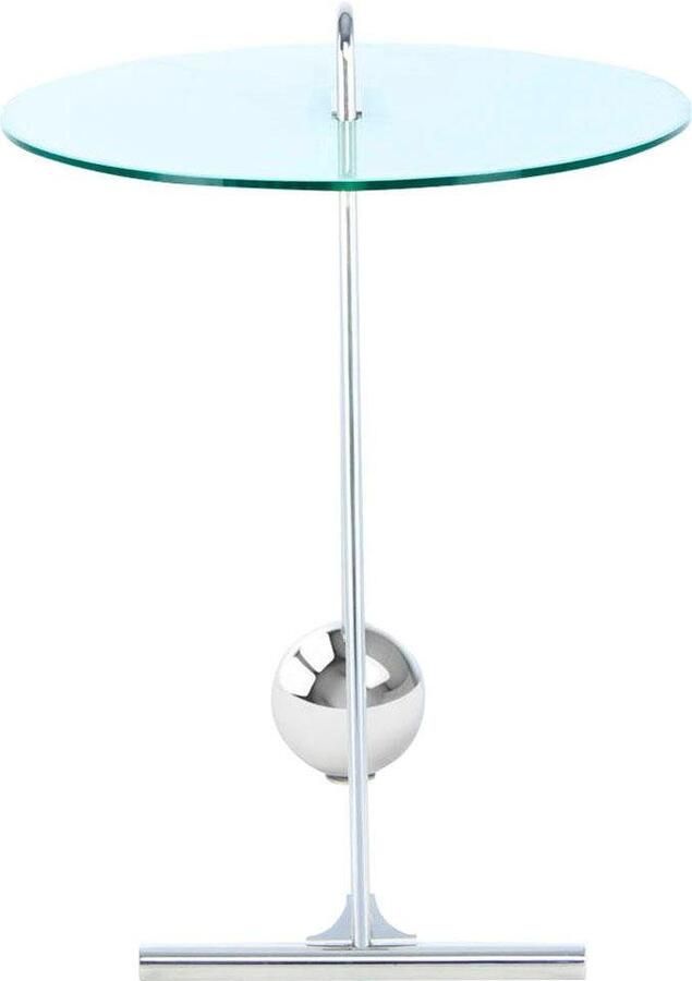 Kayoom Bijzettafel Pendulum 525 met ronde tafelblad Marmerlook frame in pendule design praktisch draagbaar (1 stuk) - Foto 5