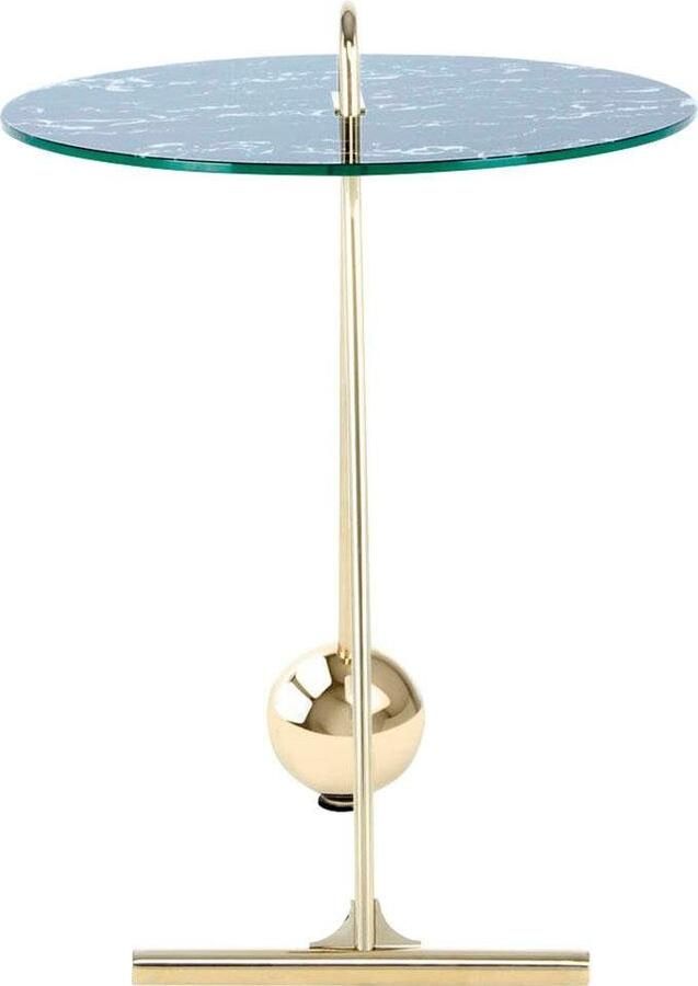 Kayoom Bijzettafel Pendulum 525 met ronde tafelblad Marmerlook frame in pendule design praktisch draagbaar (1 stuk) - Foto 5
