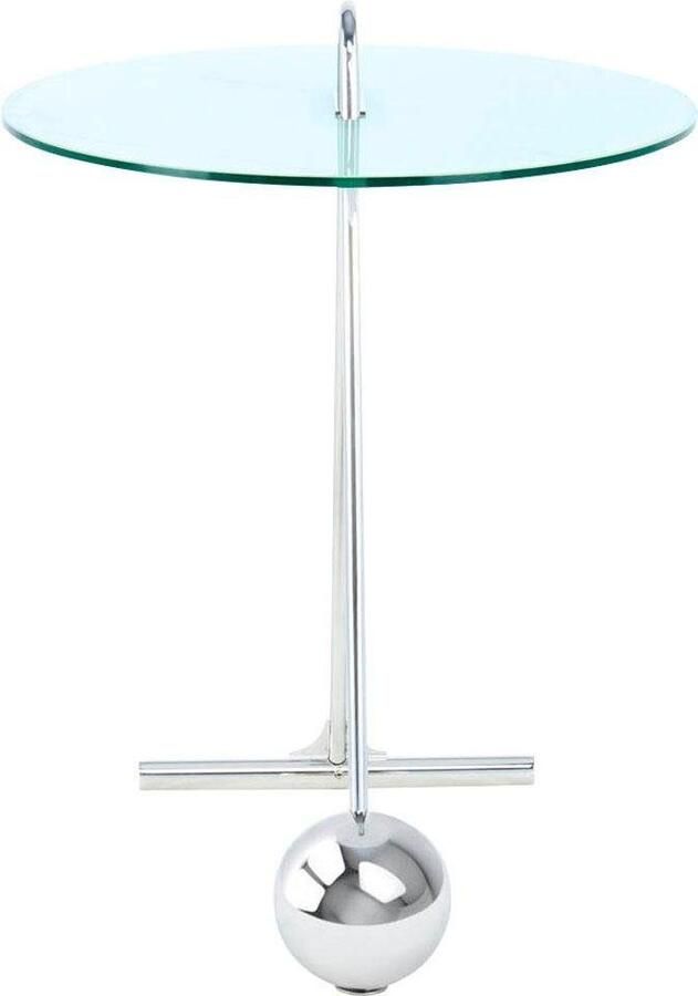 Kayoom Bijzettafel Pendulum 525 met ronde tafelblad Marmerlook frame in pendule design praktisch draagbaar (1 stuk) - Foto 6