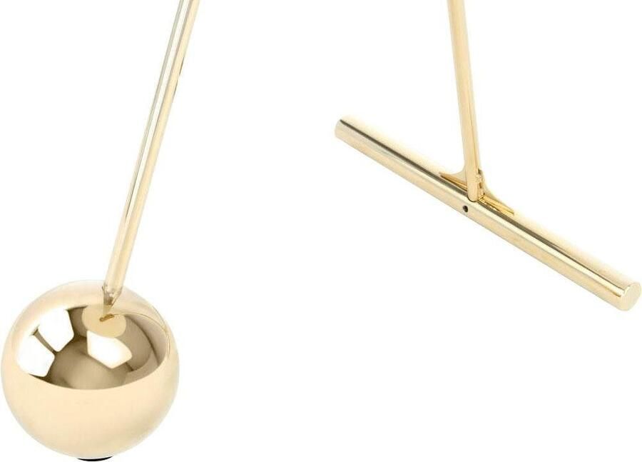 Kayoom Bijzettafel Pendulum 525 met ronde tafelblad Marmerlook frame in pendule design praktisch draagbaar (1 stuk) - Foto 4