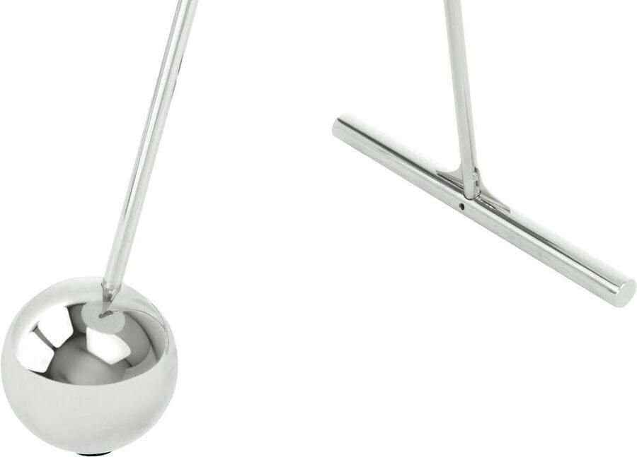 Kayoom Bijzettafel Pendulum 525 met ronde tafelblad Marmerlook frame in pendule design praktisch draagbaar (1 stuk) - Foto 4