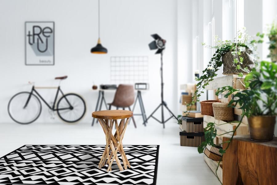 Kayoom Bijzettafel Radix 125 hoogwaardig teak hout natuurdesign Hoogwaardig teak stabiele constructie gedetailleerd handwerk (1 stuk) - Foto 4