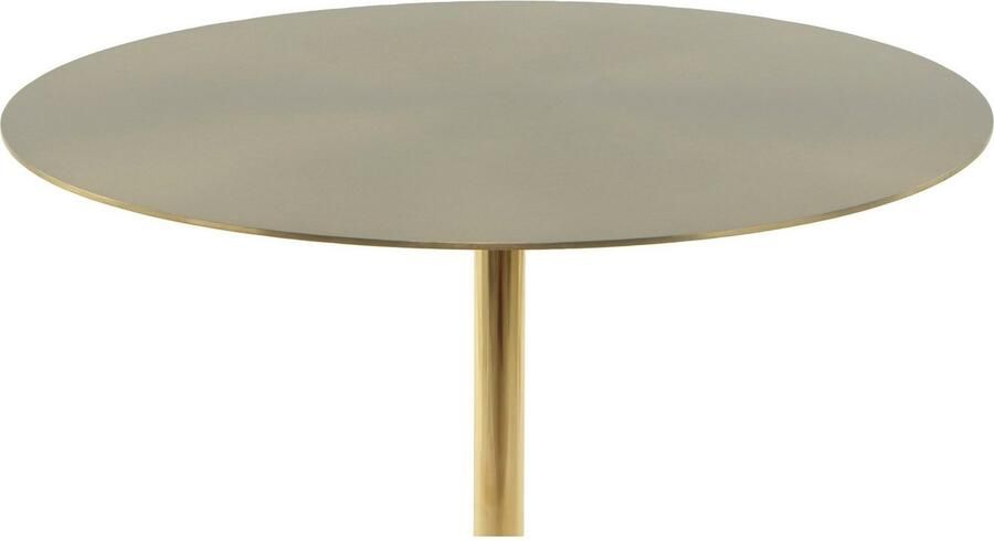 Kayoom Bijzettafel Rocio 325 uitgerust met stevige marmeren voet RVS frame Stabiele marmeren voet ronde legplank en frame van edelstaal (1 stuk) - Foto 3