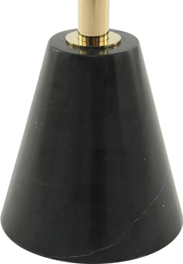 Kayoom Bijzettafel Rocio opvallend design stabiele marmeren sokkel opvallend frame stabiele marmeren voet gemarmerde glazen plaat (1 stuk) - Foto 5