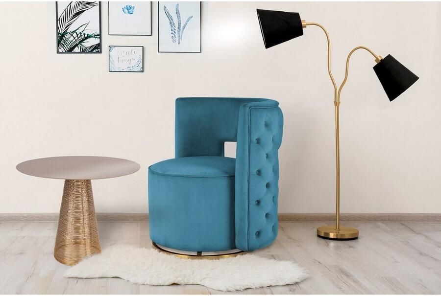 Kayoom Bijzettafel Scotch 525 ronde tafelblad eenvoudig afneembare gladde oppervlak (1 stuk) - Foto 3