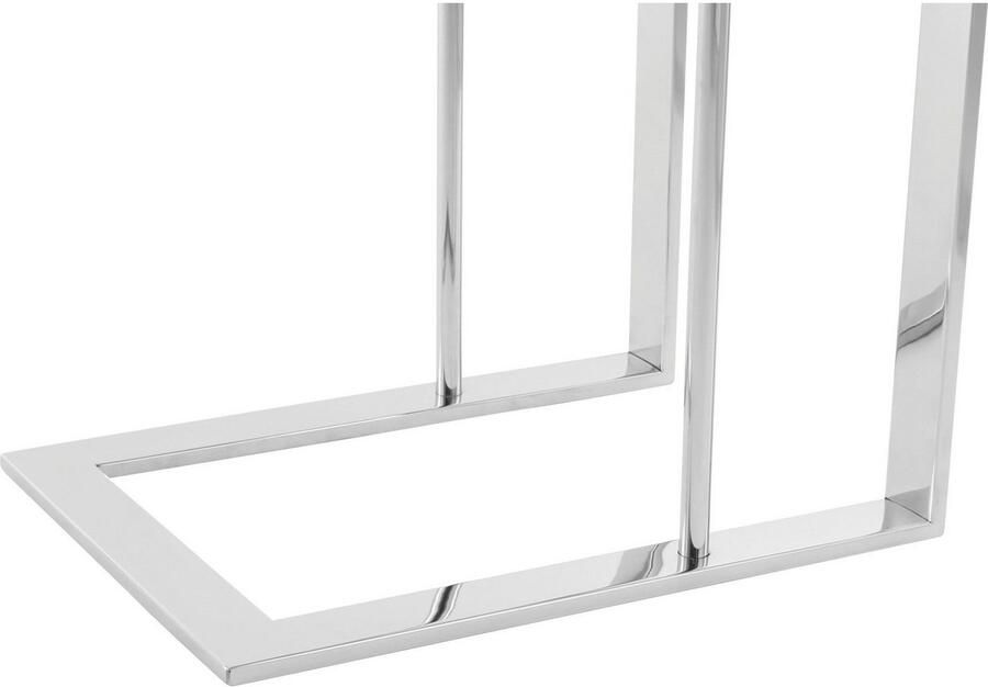 Kayoom Bijzettafel Sita minimalistisch ontwerp gemaakt van 100% RVS Minimalistische bijzettafel in C-model van edelstaal (1 stuk) - Foto 3
