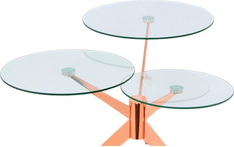 Kayoom Bijzettafel Triplet moderne drie tafelbladen in verspringende opstelling (1 stuk) - Foto 6