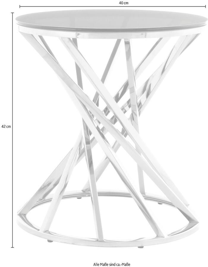 Kayoom Bijzettafel Wesley 125 bijzettafel in elegant ontwerp luxe frame van metaal (1 stuk) - Foto 2