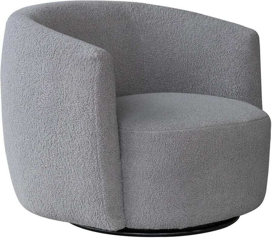 Kayoom Draaibare fauteuil Stoel Aveiro 125 BESTSELLER! teddystoel bohem scandy knuffelzacht teddy-stof comfortabel gepolsterd minimalistisch (1 stuk) - Foto 2