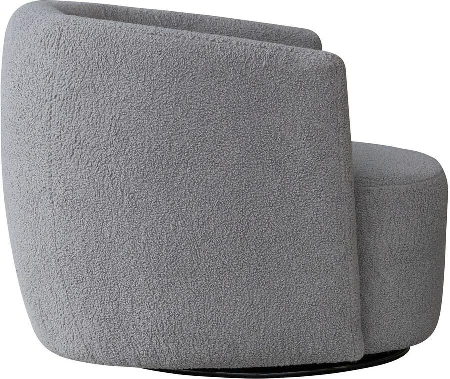 Kayoom Draaibare fauteuil Stoel Aveiro 125 BESTSELLER! teddystoel bohem scandy knuffelzacht teddy-stof comfortabel gepolsterd minimalistisch (1 stuk) - Foto 3