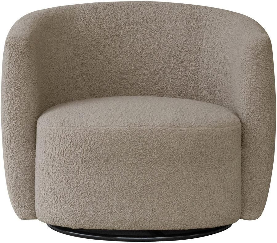 Kayoom Draaibare fauteuil Stoel Aveiro 125 BESTSELLER! teddystoel bohem scandy knuffelzacht teddy-stof comfortabel gepolsterd minimalistisch (1 stuk)