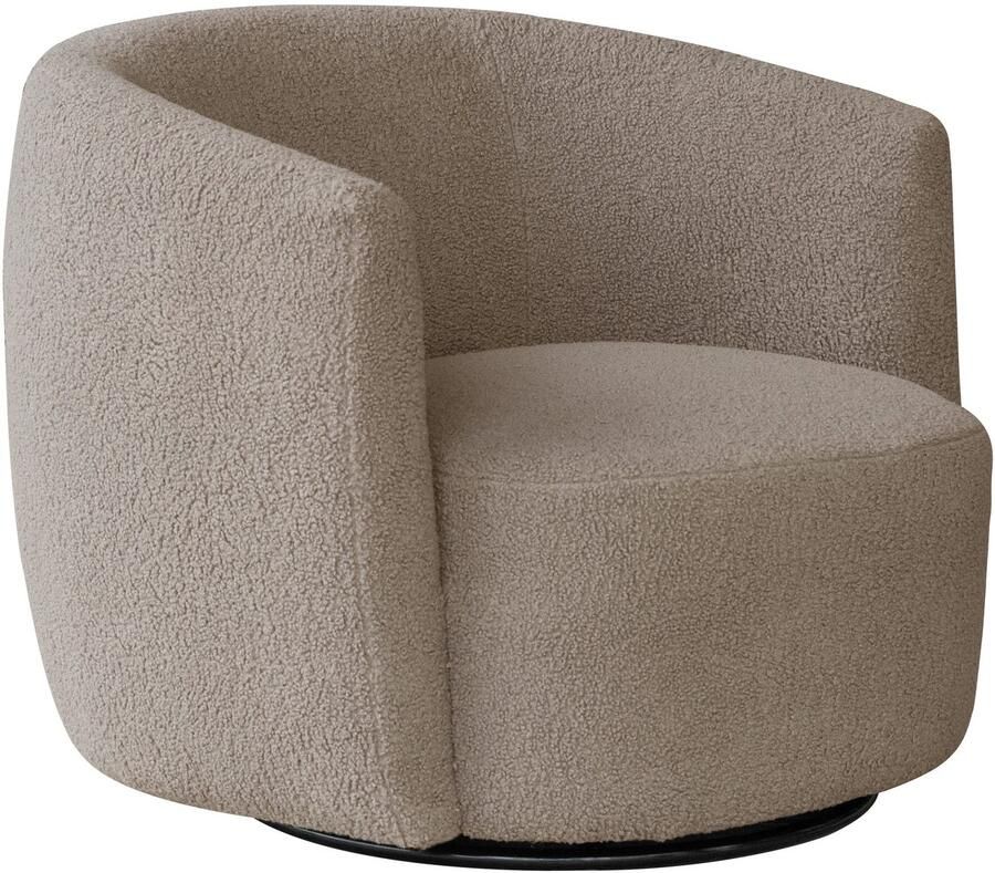 Kayoom Draaibare fauteuil Stoel Aveiro 125 BESTSELLER! teddystoel bohem scandy knuffelzacht teddy-stof comfortabel gepolsterd minimalistisch (1 stuk) - Foto 2