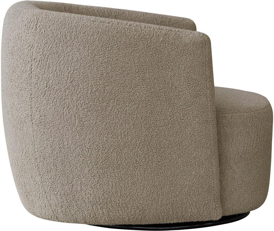 Kayoom Draaibare fauteuil Stoel Aveiro 125 BESTSELLER! teddystoel bohem scandy knuffelzacht teddy-stof comfortabel gepolsterd minimalistisch (1 stuk) - Foto 3