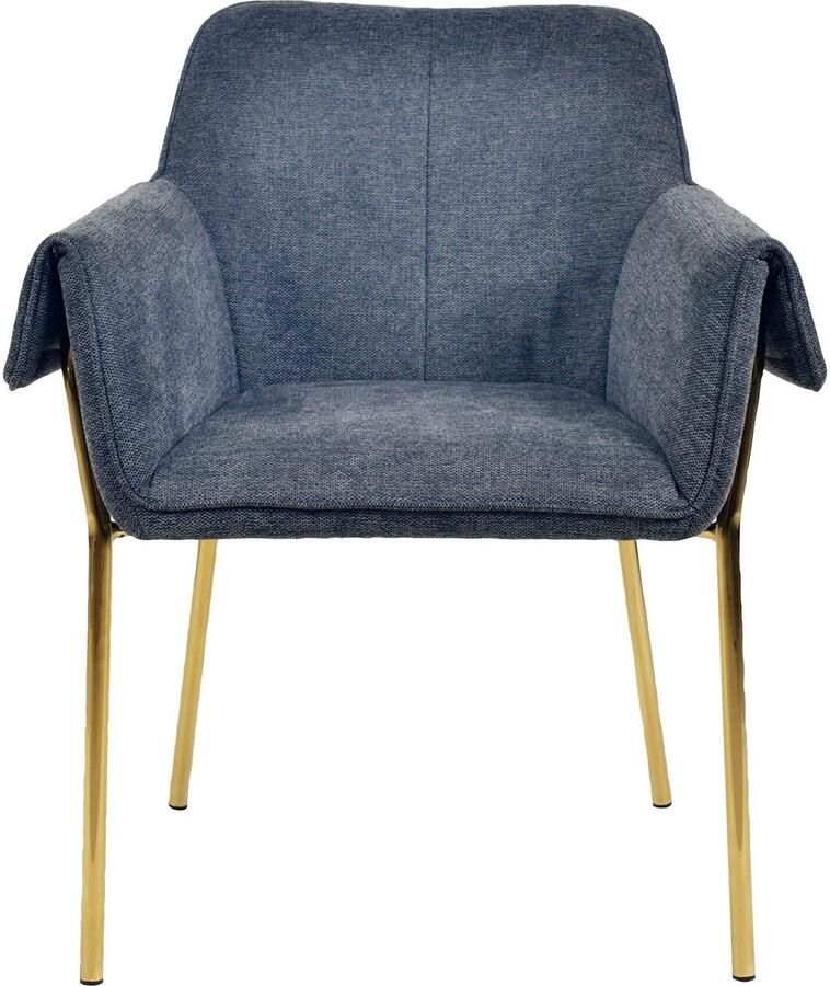 Kayoom Eetkamerstoel Stoel Kelsey gepolsterde rugleuning en zitting comfortabel gedekte kussenkleuren praktische armleuningen (1 stuk) - Foto 3