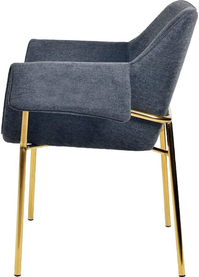 Kayoom Eetkamerstoel Stoel Kelsey gepolsterde rugleuning en zitting comfortabel gedekte kussenkleuren praktische armleuningen (1 stuk) - Foto 6