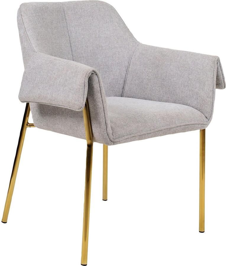 Kayoom Eetkamerstoel Stoel Kelsey gepolsterde rugleuning en zitting comfortabel gedekte kussenkleuren praktische armleuningen (1 stuk) - Foto 3