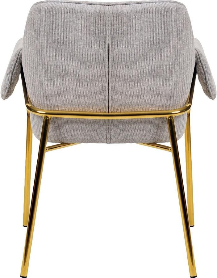 Kayoom Eetkamerstoel Stoel Kelsey gepolsterde rugleuning en zitting comfortabel gedekte kussenkleuren praktische armleuningen (1 stuk) - Foto 5