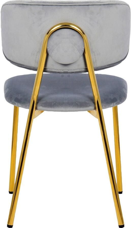 Kayoom Eetkamerstoel Stoel Kian 125 2-delige set filigraan metalen frame onderhoudsvriendelijke fluwelen bekleding (set 2 stuks) - Foto 7