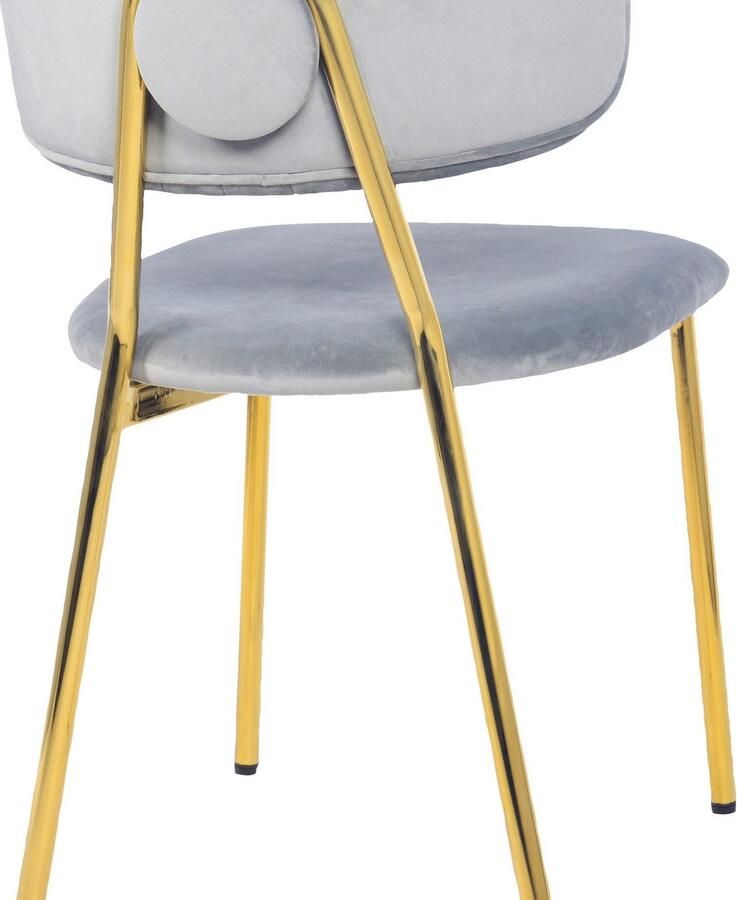 Kayoom Eetkamerstoel Stoel Kian 125 2-delige set filigraan metalen frame onderhoudsvriendelijke fluwelen bekleding (set 2 stuks) - Foto 3