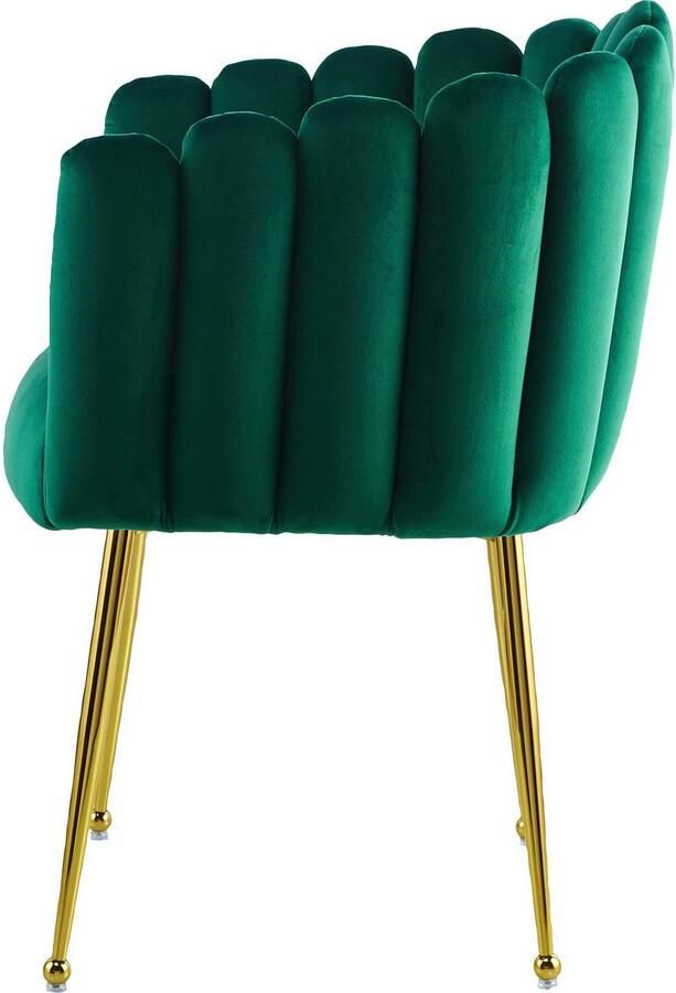 Kayoom Eetkamerstoel Stoel Mucha decoratieve luxe stoel fluweelzachte bekleding aantrekkelijk verkrijgbaar in edele kleuren (1 stuk) - Foto 7