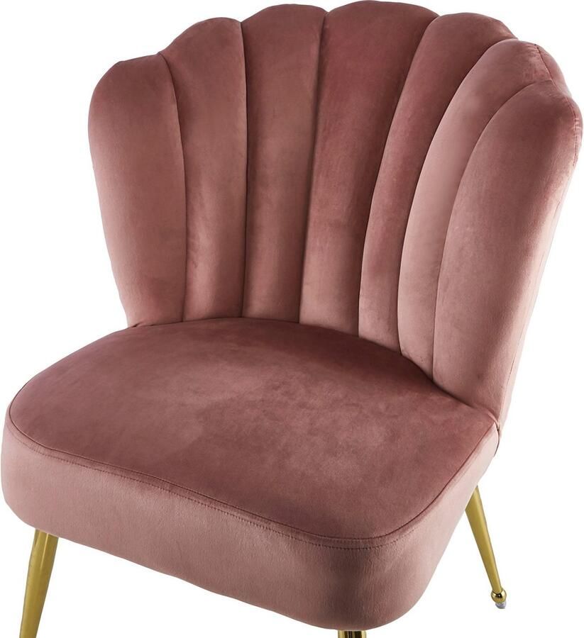 Kayoom Eetkamerstoel Stoel Pippa rugleuning in retro-stijl opvallende rugleuning fluweelzachte bekleding eyecatcher in de ruimte opvallende rugleuning (1 stuk)