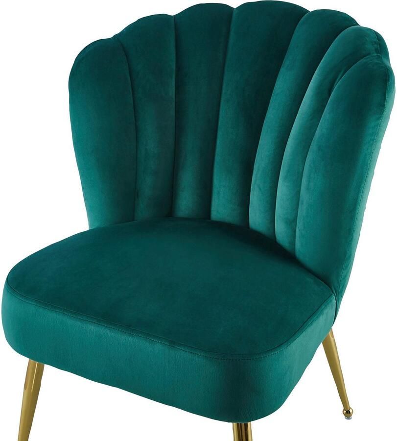 Kayoom Eetkamerstoel Stoel Pippa rugleuning in retro-stijl opvallende rugleuning fluweelzachte bekleding eyecatcher in de ruimte opvallende rugleuning (1 stuk) - Foto 3