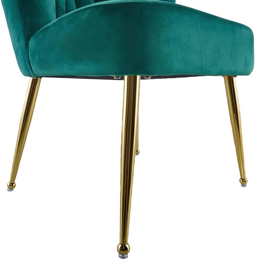 Kayoom Eetkamerstoel Stoel Pippa rugleuning in retro-stijl opvallende rugleuning fluweelzachte bekleding eyecatcher in de ruimte opvallende rugleuning (1 stuk)