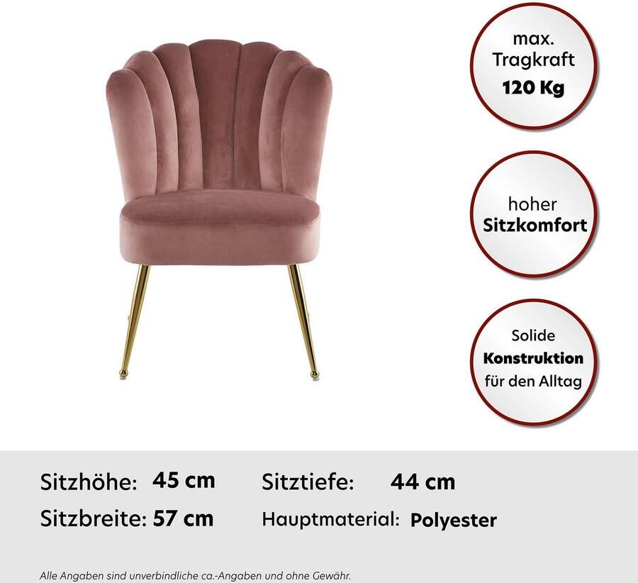 Kayoom Eetkamerstoel Stoel Pippa rugleuning in retro-stijl opvallende rugleuning fluweelzachte bekleding eyecatcher in de ruimte opvallende rugleuning (1 stuk) - Foto 2