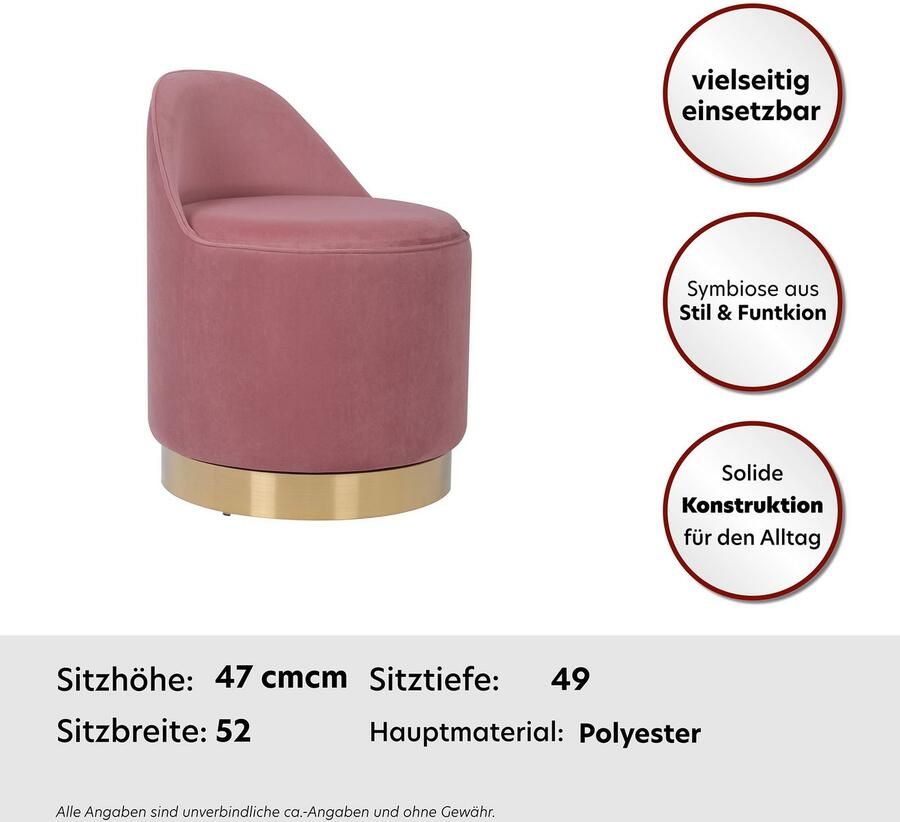 Kayoom Fauteuil Draaikruk Viktor 125 draaikruk in modern design opbergruimte aan de binnenkant (1 stuk) - Foto 2