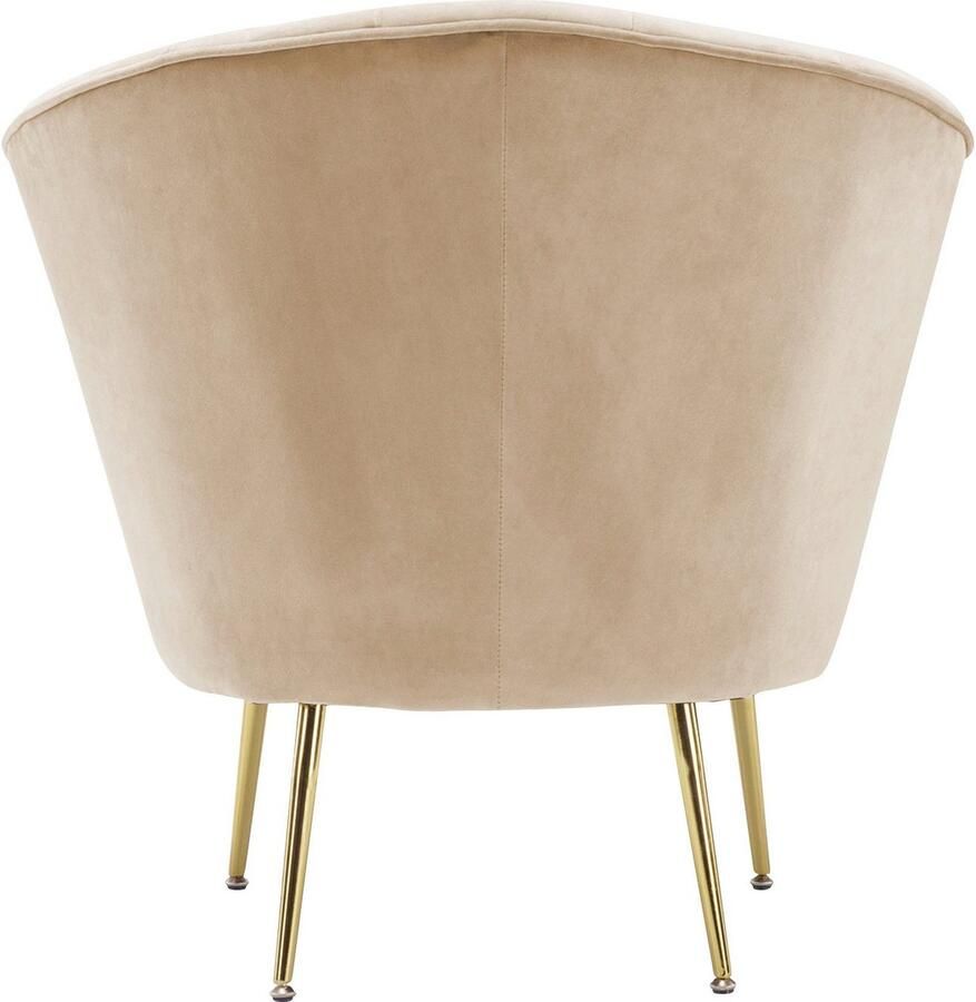 Kayoom Fauteuil Poola 100 comfortabele cocktailstoel luxe fluwelen bekleding (1 stuk)