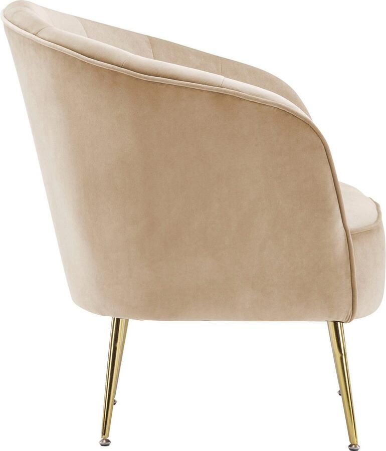 Kayoom Fauteuil Poola 100 comfortabele cocktailstoel luxe fluwelen bekleding (1 stuk) - Foto 5