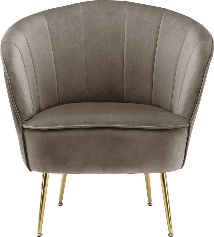 Kayoom Fauteuil Poola 100 comfortabele cocktailstoel luxe fluwelen bekleding (1 stuk) - Foto 4