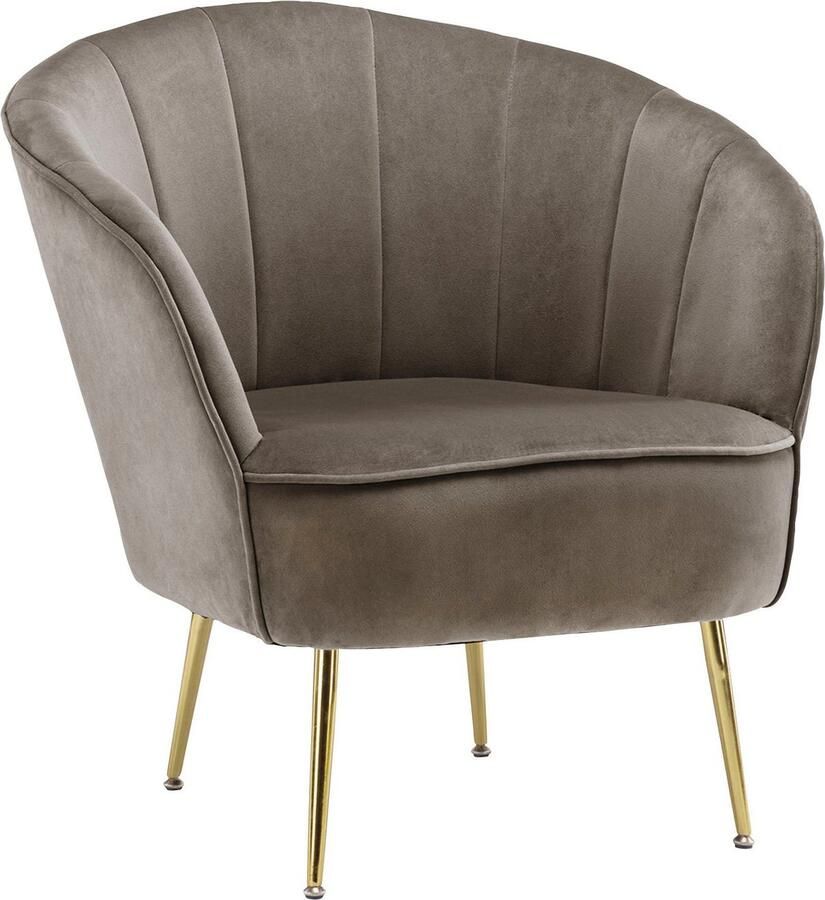 Kayoom Fauteuil Poola 100 comfortabele cocktailstoel luxe fluwelen bekleding (1 stuk) - Foto 3