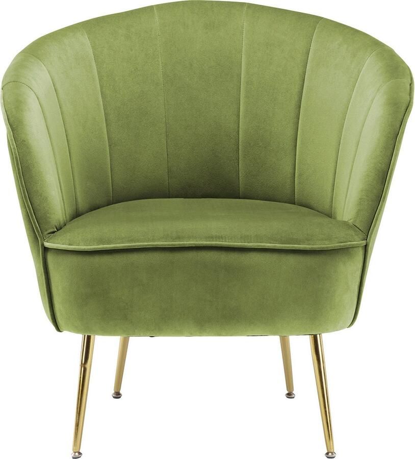 Kayoom Fauteuil Poola 100 comfortabele cocktailstoel luxe fluwelen bekleding (1 stuk) - Foto 4