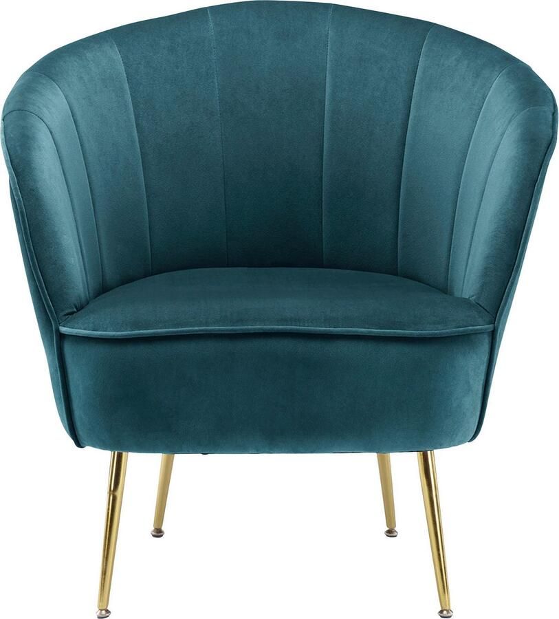 Kayoom Fauteuil Poola 100 comfortabele cocktailstoel luxe fluwelen bekleding (1 stuk) - Foto 4