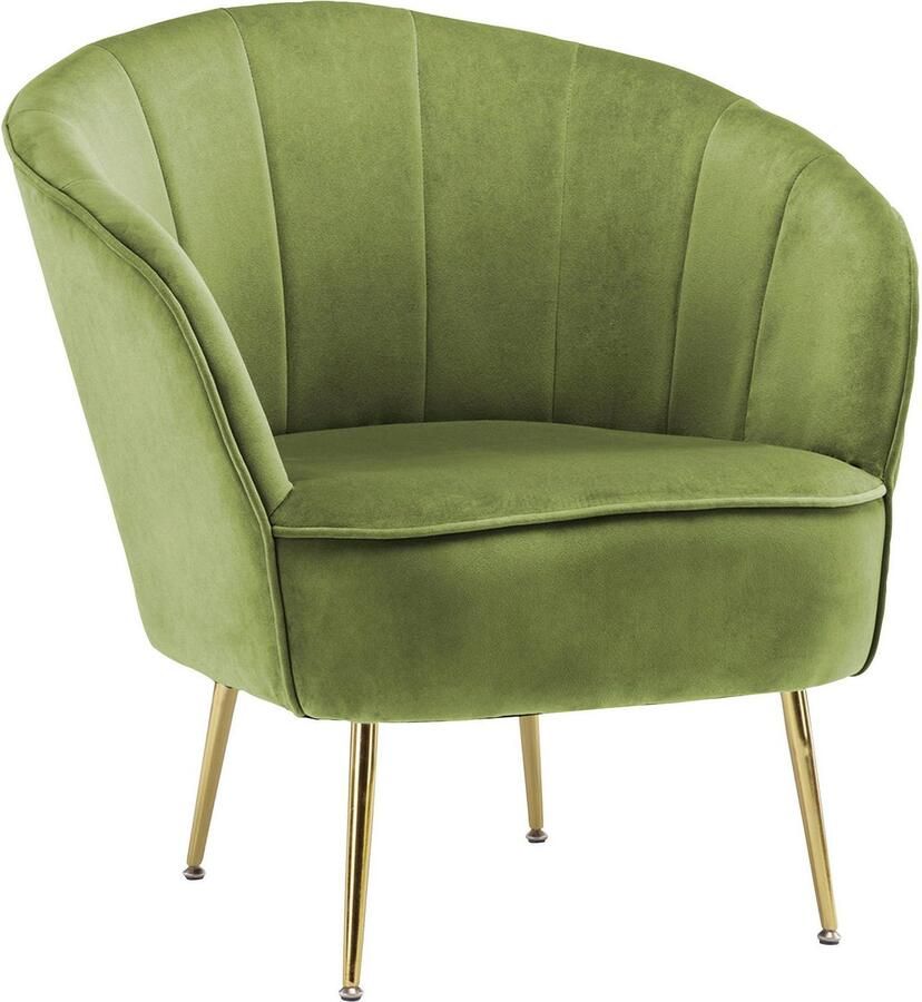 Kayoom Fauteuil Poola 100 comfortabele cocktailstoel luxe fluwelen bekleding (1 stuk) - Foto 3