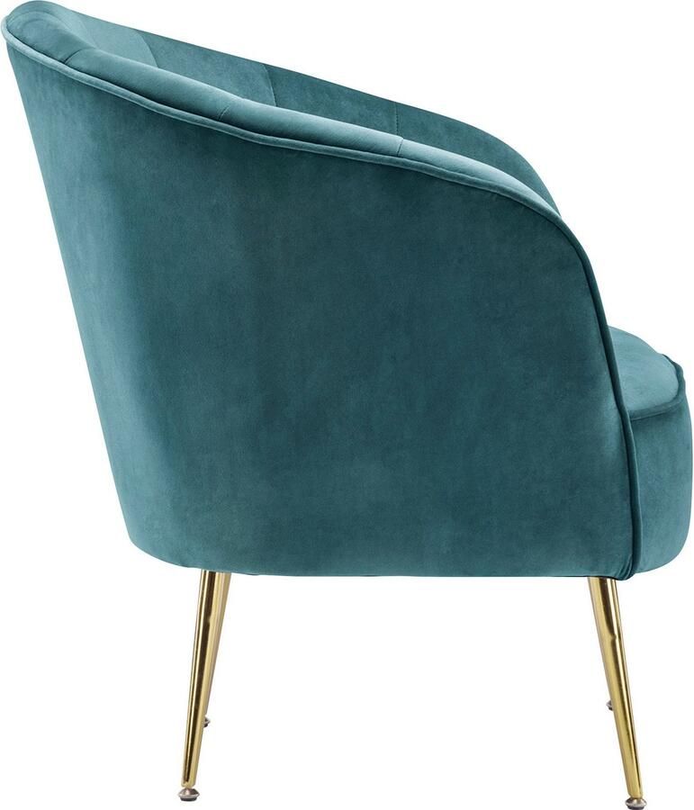 Kayoom Fauteuil Poola 100 comfortabele cocktailstoel luxe fluwelen bekleding (1 stuk) - Foto 5